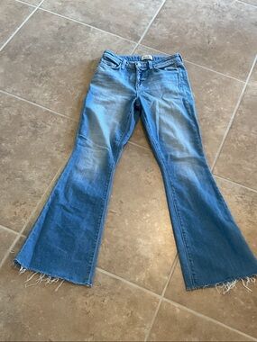L’AGENCE Sera high rise, raw edge hem, size 25